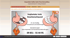 Desktop Screenshot of knochenaufbau-implantat.de